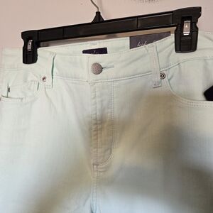NDJD Los Angeles Light Mint Jeans Macys Org.104.size14 34x28 Ankle